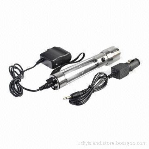 Solar High-power Flashlight with 1W Power, Sized 166 x 34.5mm